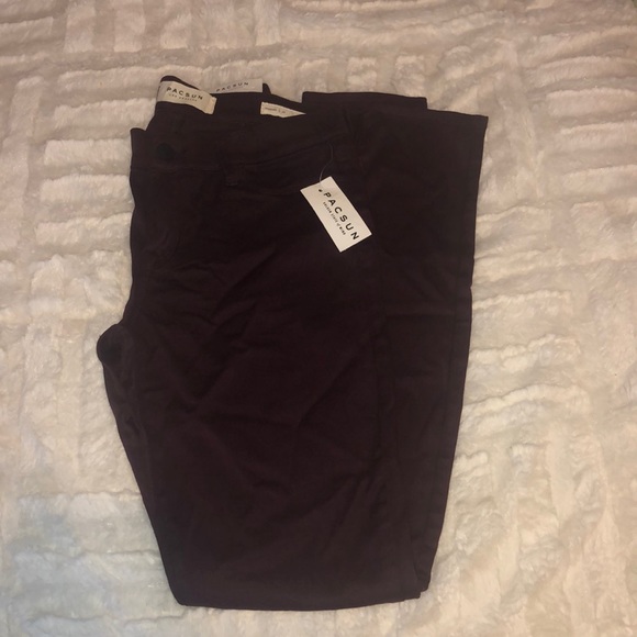 NEW pac sun maroon skinny jeans - Picture 2 of 3